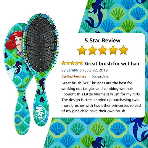 Wet Brush Disney Original Detangler Hair Brush - Ariel - Comb for...