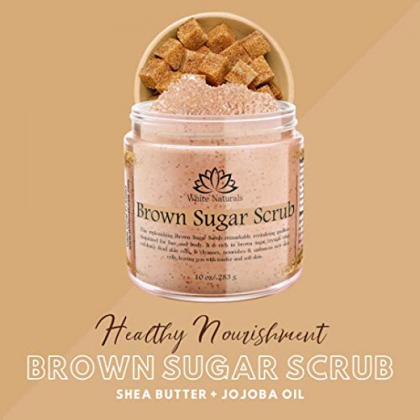 Brown Sugar Scrub, Organic Exfoliating Face & Body Scrub, Revital...