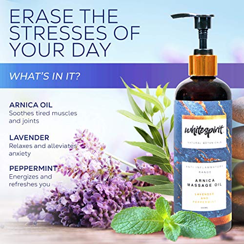 White Spirit Arnica Essential Oil - Arnica Massage Oil for Pain R...