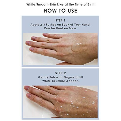 WHITH WHITE Skin Whitening Face Exfoliator HYALURONIC Acid & C...