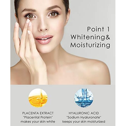 WHITH WHITE Skin Whitening Face Exfoliator HYALURONIC Acid & C...