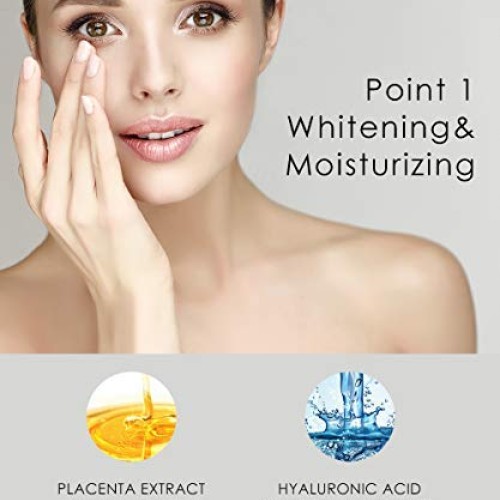 WHITH WHITE Skin Whitening Face Exfoliator HYALURONIC Acid & C...