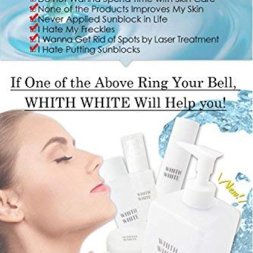 WHITH WHITE Skin Whitening Face Exfoliator HYALURONIC Acid & C...