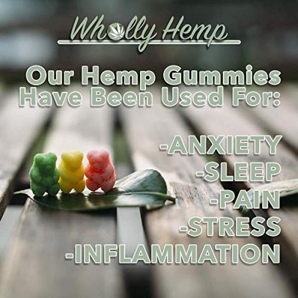 Wholly Hemp Gummies: 25 mg/Gummy Bear 30-Count 750 mg/Bottle