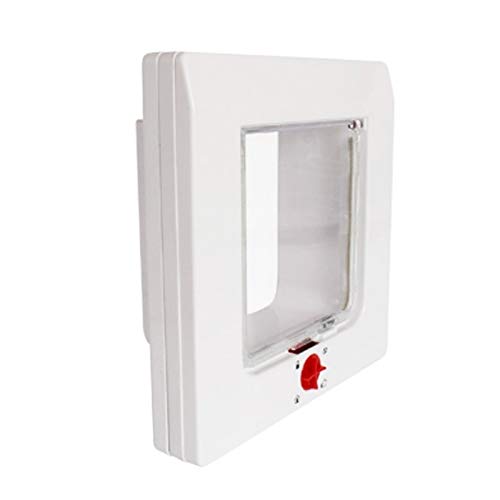 WHZ Cat/Small-Scale Dog Friendly Transparent Flap, Universal 4 Wa...