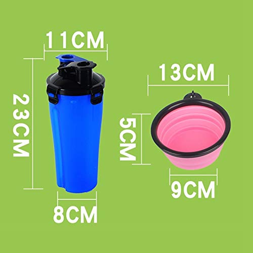 WHZ Pet Outdoor Portable Dual-use Water and Food Cup with A Foldi...