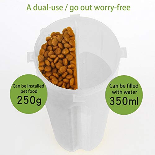 WHZ Pet Outdoor Portable Dual-use Water and Food Cup with A Foldi...