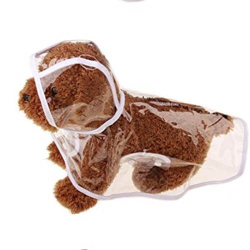 WHZ Waterproof Transparent Raincoat Clothing for Pet Dog, Size:M...