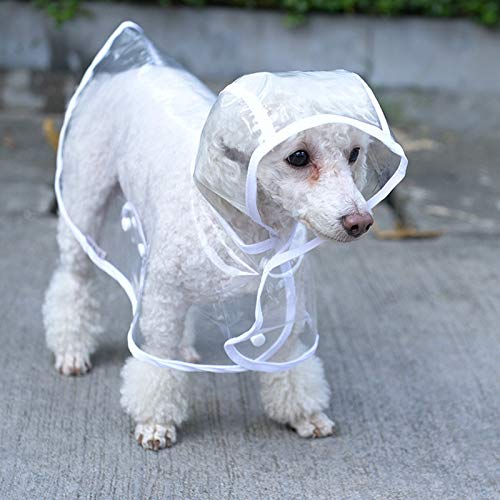 WHZ Waterproof Transparent Raincoat Clothing for Pet Dog, Size:M...