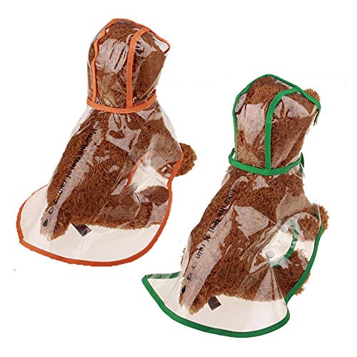WHZ Waterproof Transparent Raincoat Clothing for Pet Dog, Size:M...