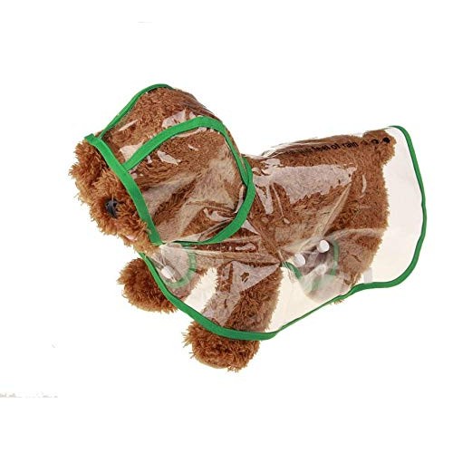 WHZ Waterproof Transparent Raincoat Clothing for Pet Dog, Size:L...