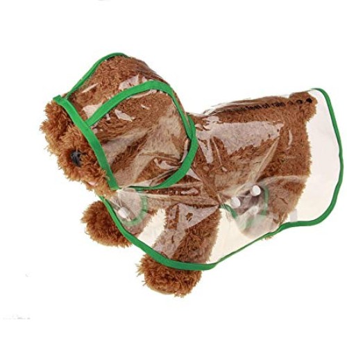 WHZ Waterproof Transparent Raincoat Clothing for Pet Dog, Size:S...