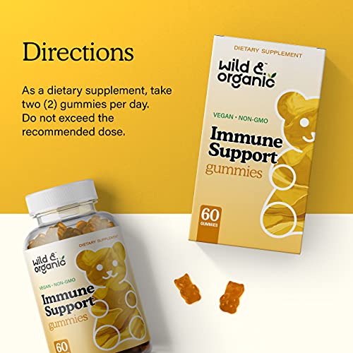 Wild & Organic Immune Support Gummies - Immune Support Supplement...