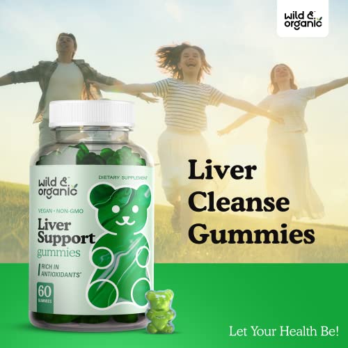 Wild & Organic Liver Support Gummies - Liver Cleanse Detox & Repa...