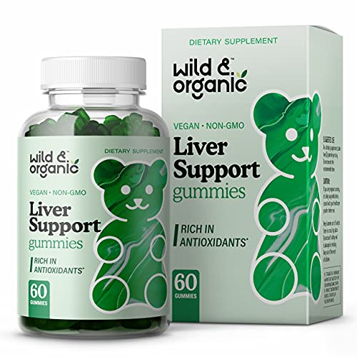Wild & Organic Liver Support Gummies - Liver Cleanse Detox & Repa...