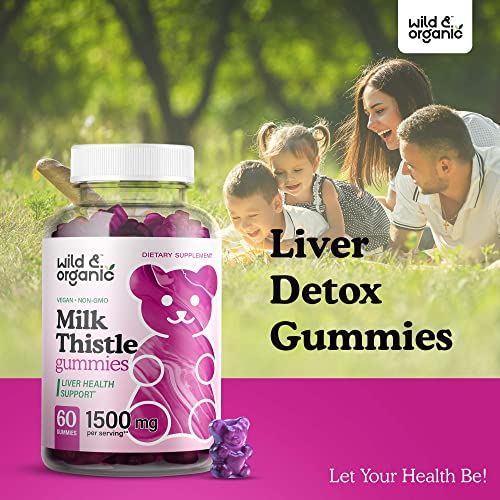 Wild & Organic Milk Thistle Gummies - Liver Cleanse & Repair Live...