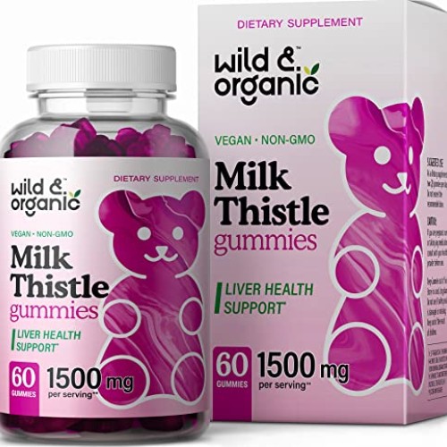 Wild & Organic Milk Thistle Gummies - Liver Cleanse & Repair Live...