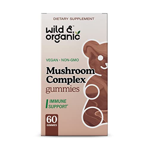 Wild & Organic Mushroom Gummies - Reishi, Chaga, Cordyceps, Maita...