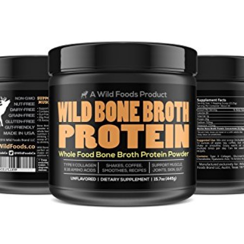 Bone Broth Protein Powder by Wild Foods | Non-GMO, Paleo, All-Nat...