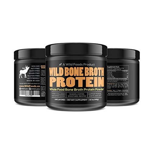 Bone Broth Protein Powder by Wild Foods | Non-GMO, Paleo, All-Nat...