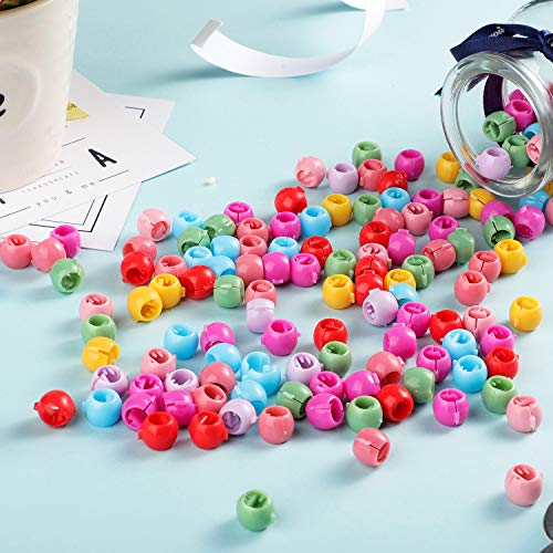 100 Pieces Mini Hair Claw Clips Colorful Bead Hair Pins Clamps Sm...