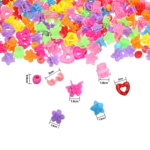 300 Pieces Mini Hair Clips Butterfly Hair Clips Assorted Hair Cli...