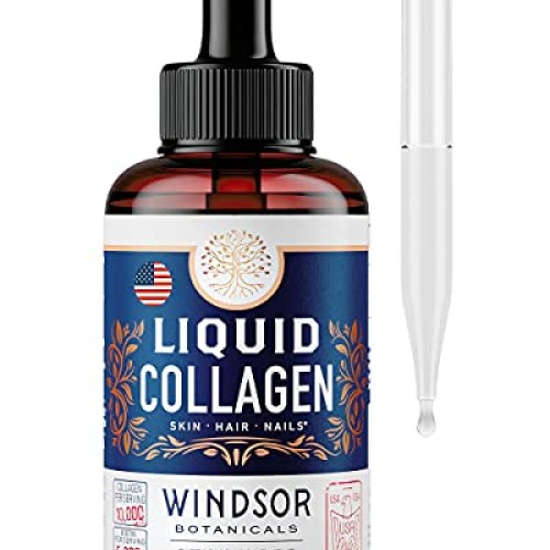 Concentrated Liquid Collagen Peptides Supplement - Hair, Skin, Na...