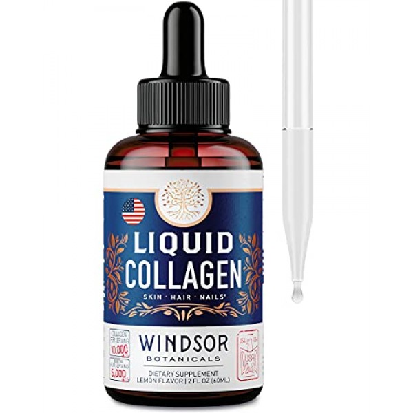 Concentrated Liquid Collagen Peptides Supplement - Hair, Skin, Na...