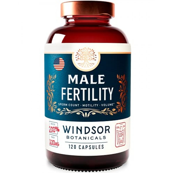 Male Fertility Supplement by Windsor Botanicals - Sperm Count, Mo...