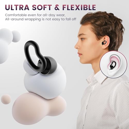 Noise Cancelling Ear Plugs for Sleeping - 2 Pairs Reusable Soft S...
