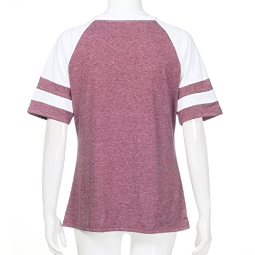 WM & MW Baseball Tees Shirt,Fashion Women Short Sleeve O-Neck Cau...