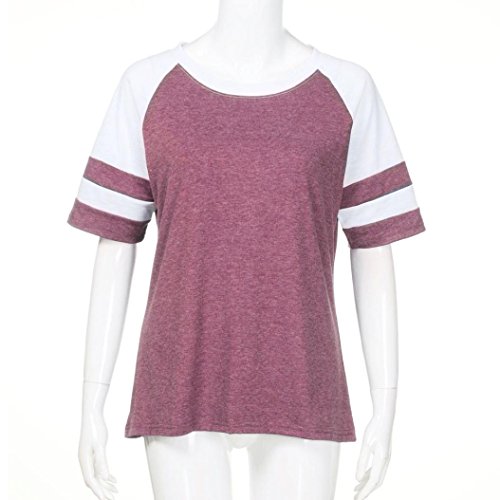 WM & MW Baseball Tees Shirt,Fashion Women Short Sleeve O-Neck Cau...