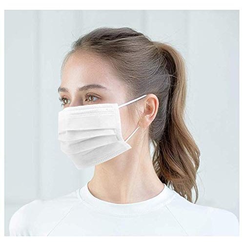 50 pack disposable face mask, 2- PLY, Anti Virus, Dust Mask Breat...