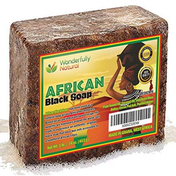 #1 Organic African Black Soap | Acne Treatment & Dark Spot Remove...