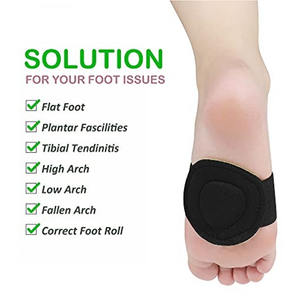 Arch Support,3 Pairs Compression Fasciitis Cushioned Support Slee...