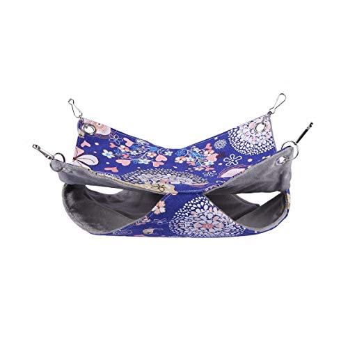 Bird Double Hammock Warm Nest Bed for Parrot Budgie Parakeet Cock...