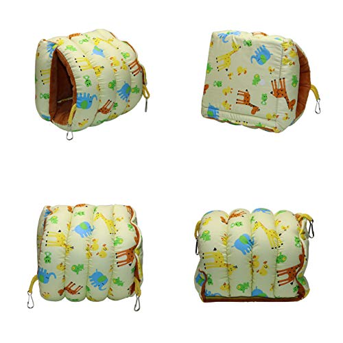 Bird Nest House Winter Warm Hammock Happy Hut Cave Bed for Parrot...