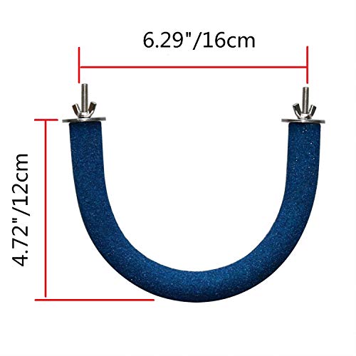 Bird Paw Grinding Stick Perch Stand Toy for Parrot Cockatiel Para...