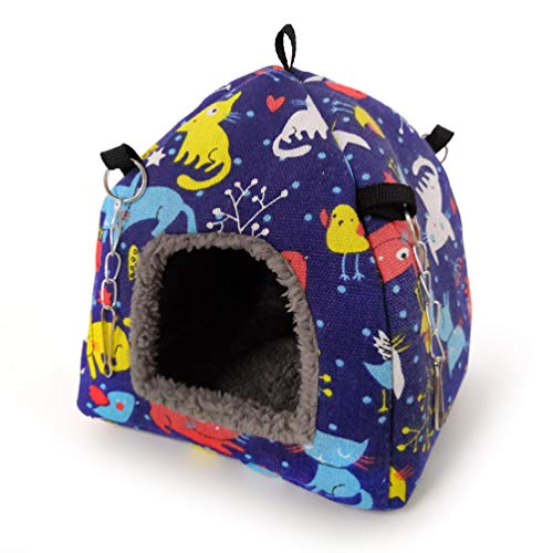 Bird Plush Hammock Parrot Hanging Snuggle Cave Happy Hut Tent for...