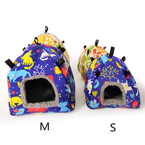Bird Plush Hammock Parrot Hanging Snuggle Cave Happy Hut Tent for...