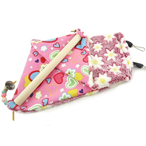 Bird Plush Perch Tent Winter Warm Triangle Hammock Nest Bed for P...