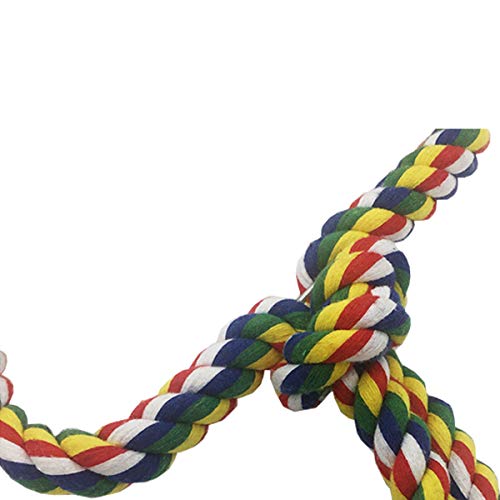 Bird Rope Swing Colorful Perch Climbing Toy for Parrots Budgie Pa...
