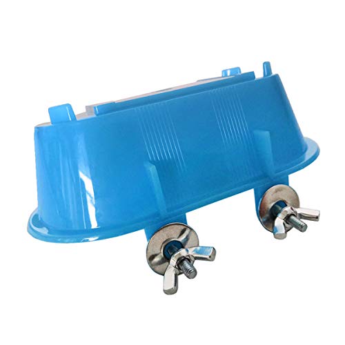 Wontee Bird Bath with Mirror Toy Fixable Parrot Bathroom Tub for ...