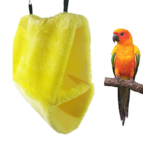 Wontee Bird Parrot Plush Hammock Dual Layer Nest Shed Bird Snuggl...