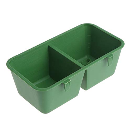 Wontee Bird Seed Food Feeding Cups Plastic Hanging Bowl for Poult...