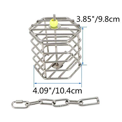 Wontee Bird Stainless Steel Foraging Feeder Parrot Hanging Feedin...