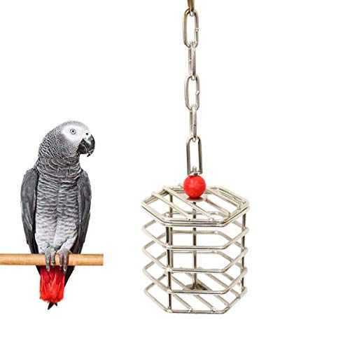 Wontee Bird Stainless Steel Foraging Feeder Parrot Hanging Feedin...