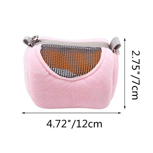 Wontee Dwarf Hamster Carrier Bag Portable Cylinder Warm Outdoor B...