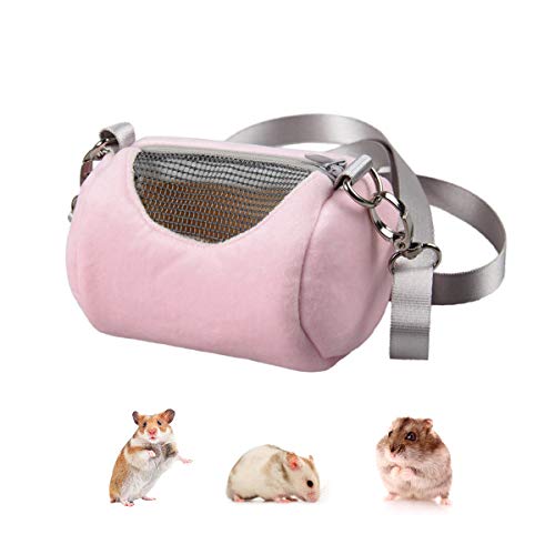 Wontee Dwarf Hamster Carrier Bag Portable Cylinder Warm Outdoor B...