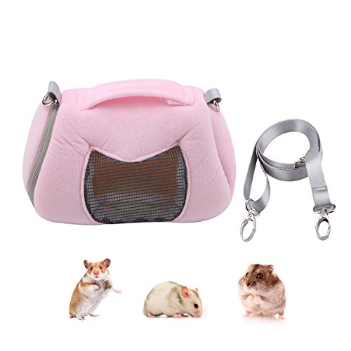 Wontee Hamster Carrier Bag Portable Outdoor Travel Handbag with A...